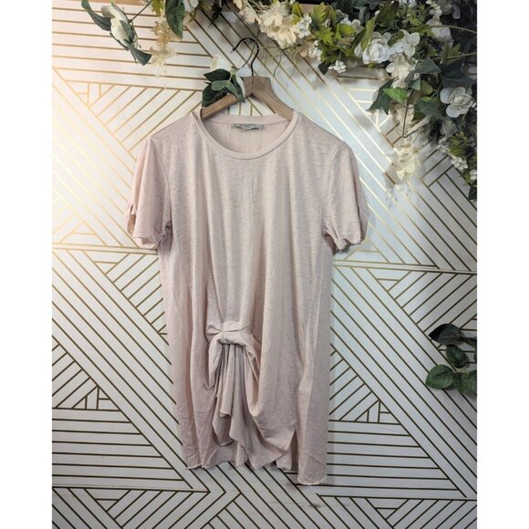 All Saints Pink Tie-Front Women's Top - Picture 1 of 7